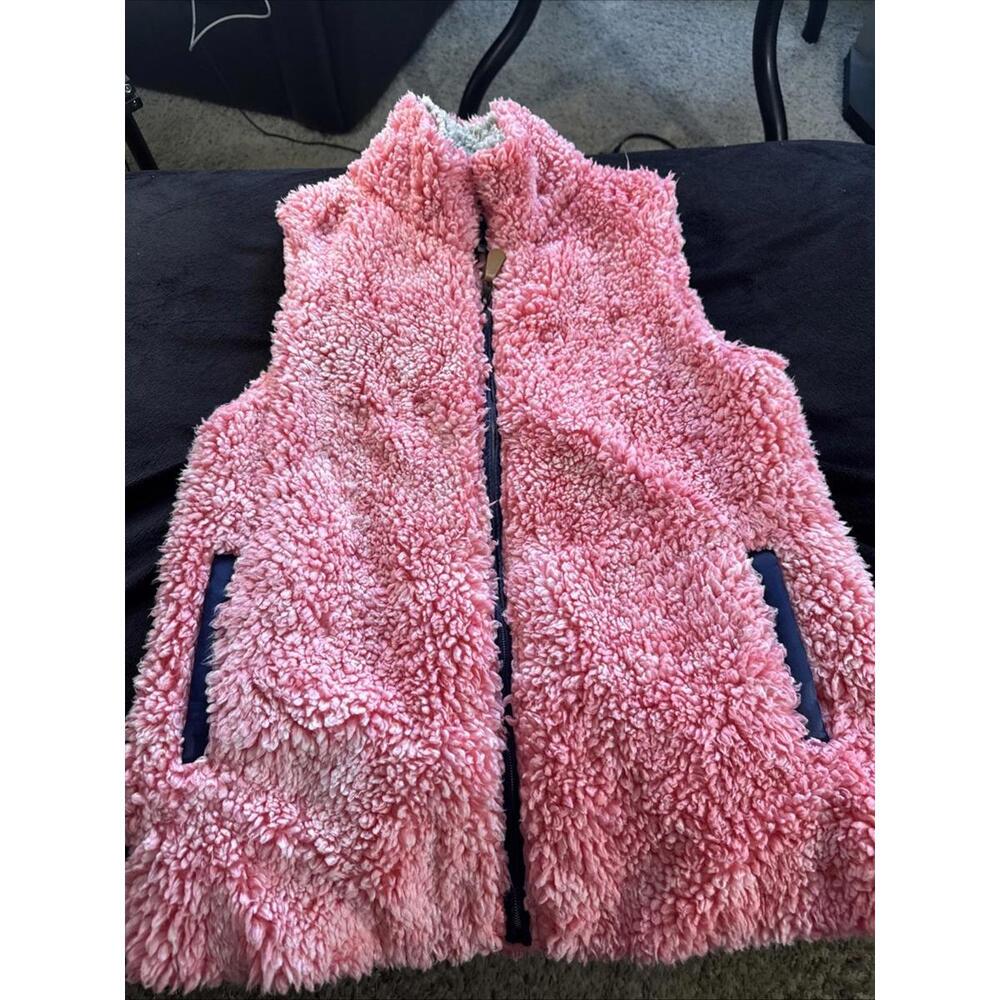 Women’s Size Small Simply Southern Pink‎ Sherpa Vest Full Zip